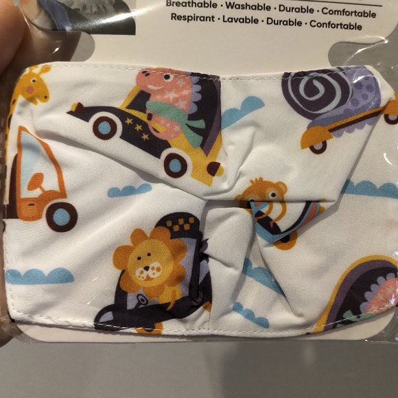 NWT LOT 5 Kids Reusable Masks Children mask printed 2 layers %100 Cotton inside - Picture 5 of 16